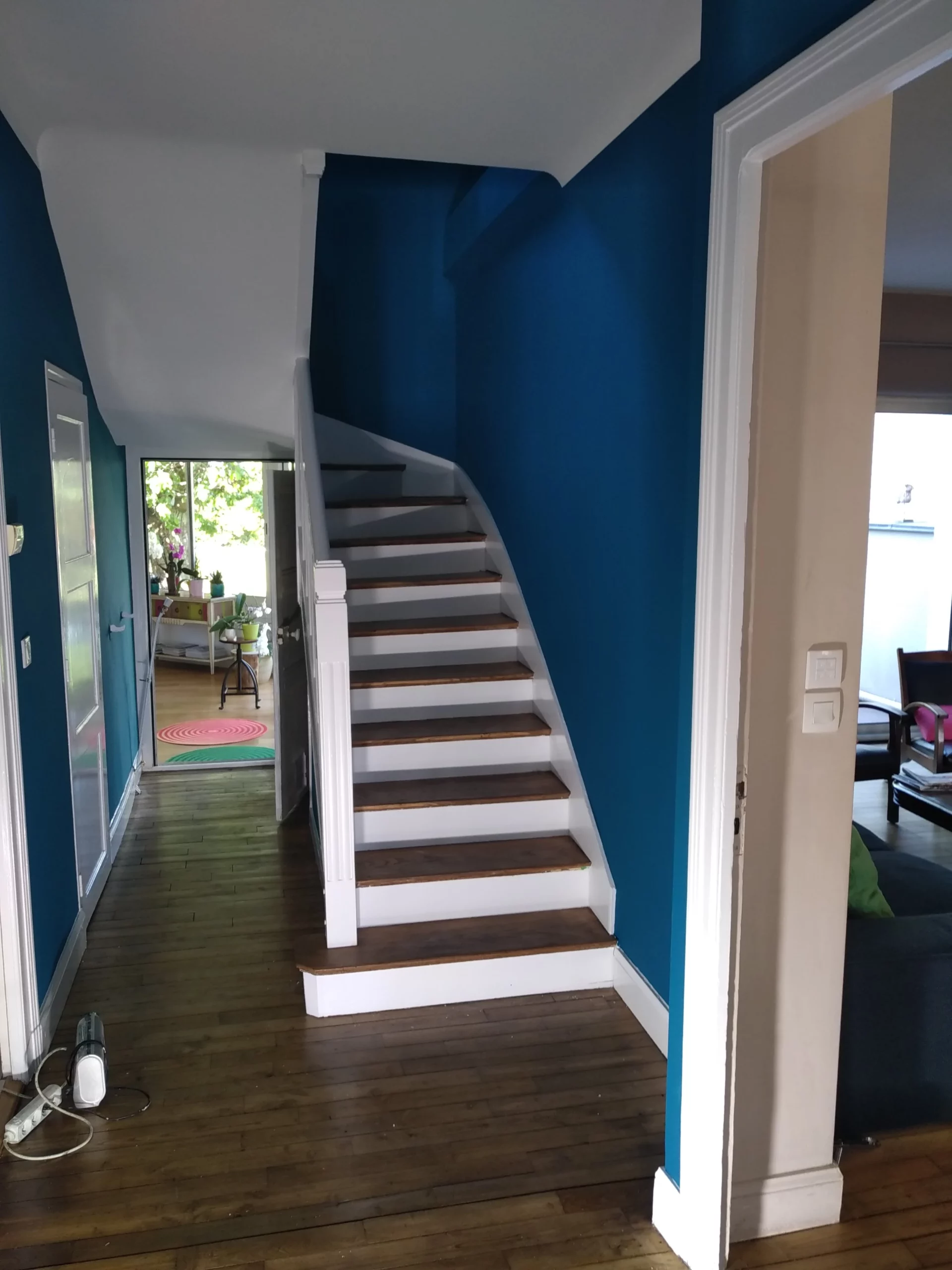 Cage d'escalier rénovée